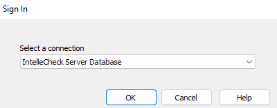 Select a connection after signing in.